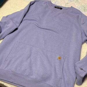 Carhartt Force Light Purple Crewneck Sweater